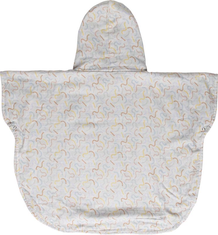 Luma Muslin poncho 86/92cm Multi Lines