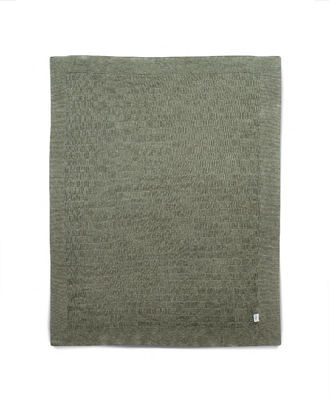 Mamas & Papas Knitted blanket 70x90 cm - Khaki