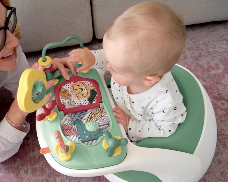Mamas & Papas Baby Snug With Toy tray - Eucalyptus