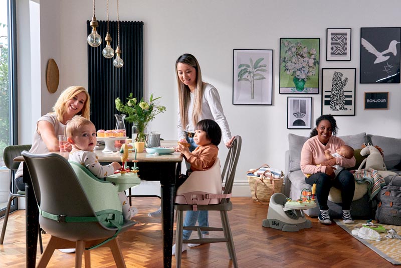 Mamas & Papas Столче за хранене Baby Bug - Eucalyptus