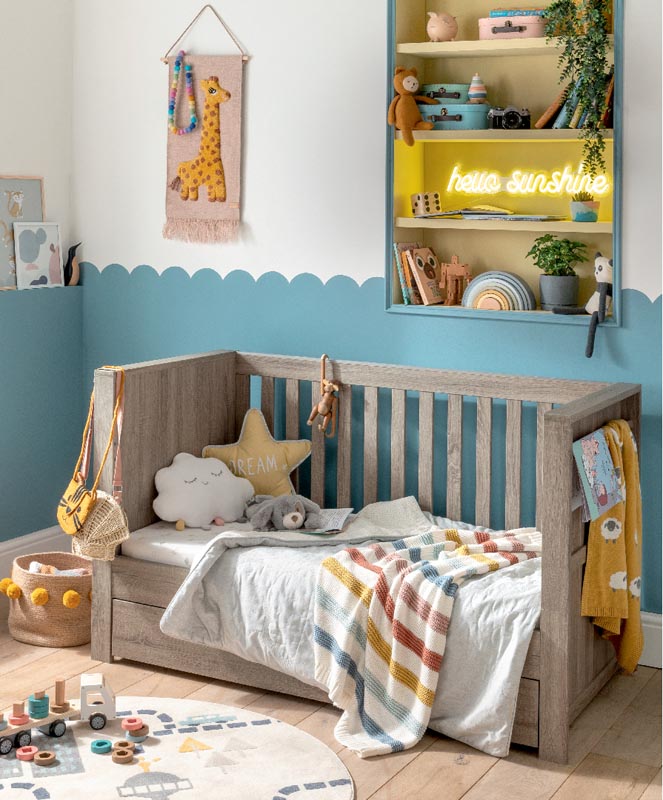 Mamas & Papas Bed Franklin - Grey Wash
