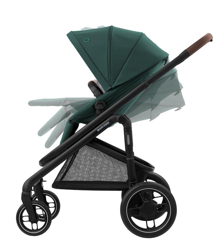 Комбинирана бебешка количка Maxi-cosi Plaza + 2в1 - essential green
