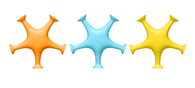 Ubbi Set of 3 bath toys - Starfish