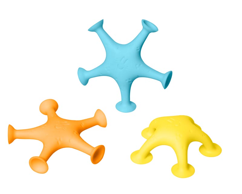 Ubbi Set of 3 bath toys - Starfish