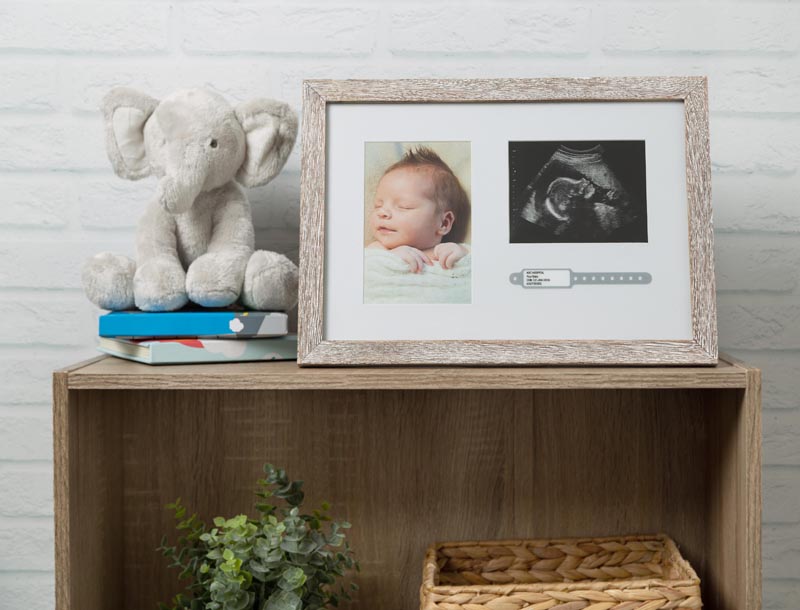 Pearhead Photo frame, photo video frame and bracelet - Rustic