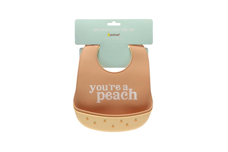 Pearhead Комплект 2 броя силиконови лигавници - You are a peach