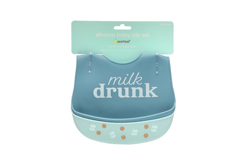 Pearhead Комплект 2 броя силиконови лигавници - Milk Drunk
