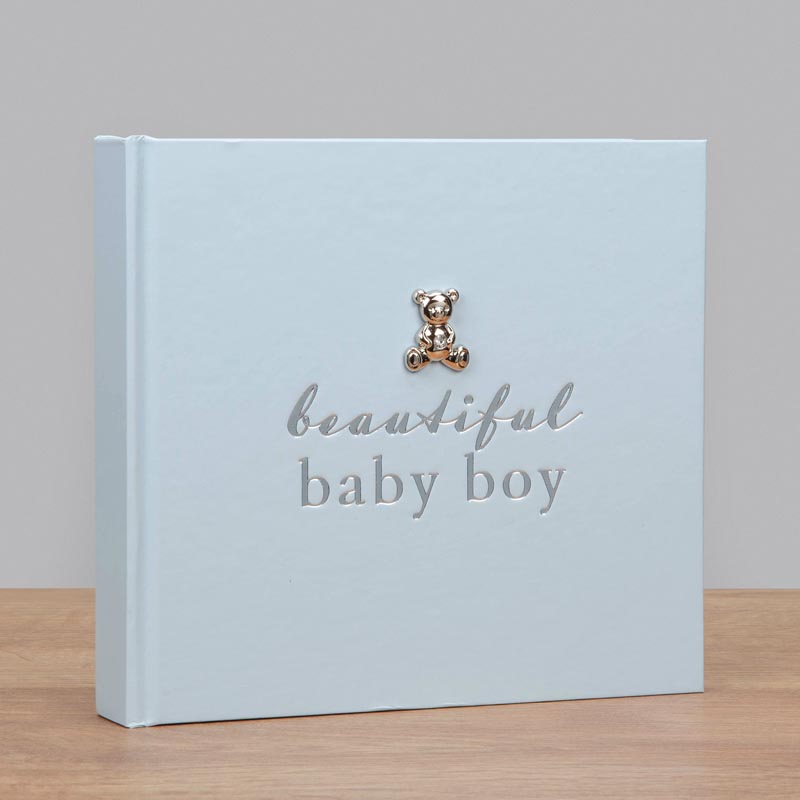 Bambino Албум за снимки с посребрена декорация - Beautiful baby boy