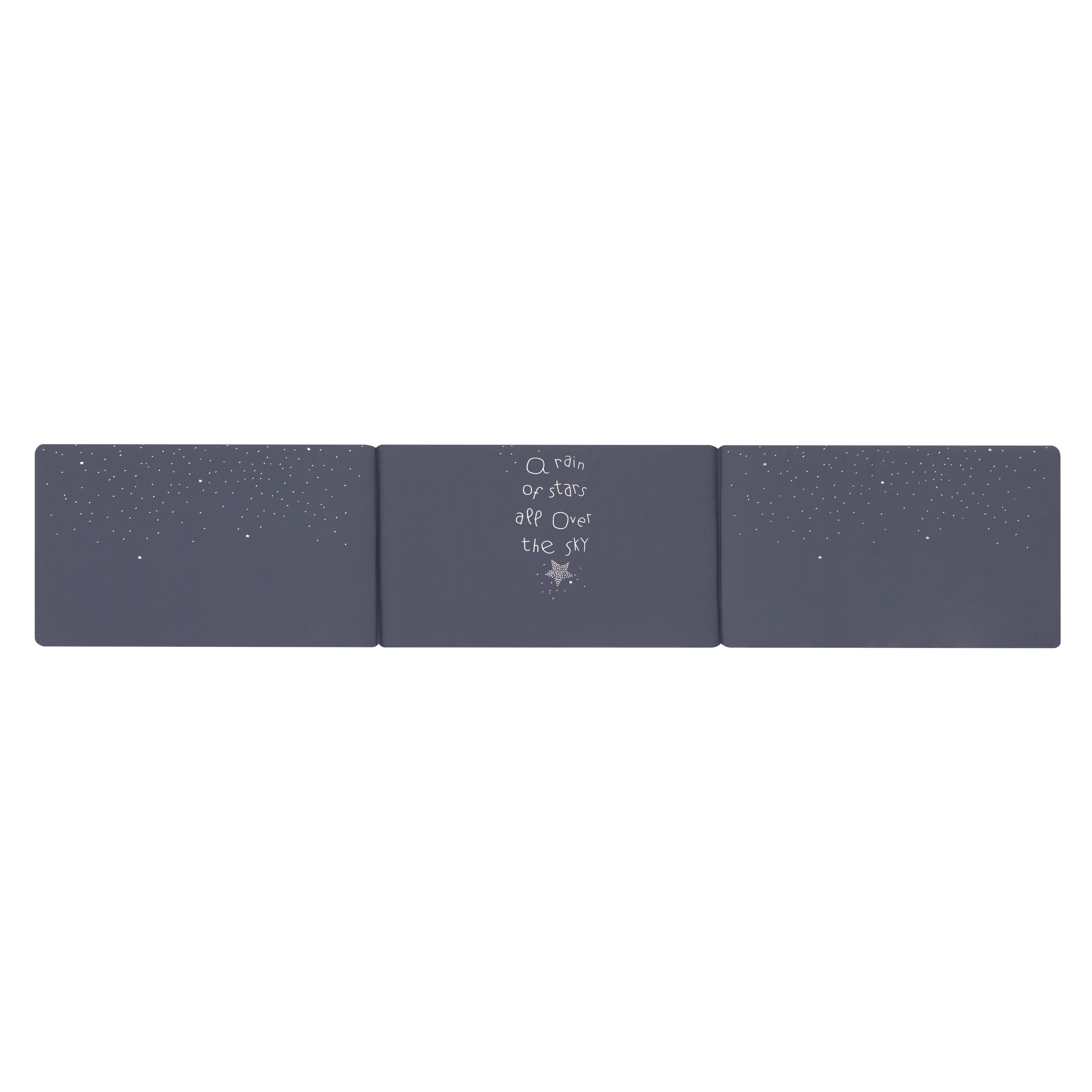 Petit Praia NIGHT BLUE ETOILE reversible cot bumper 70