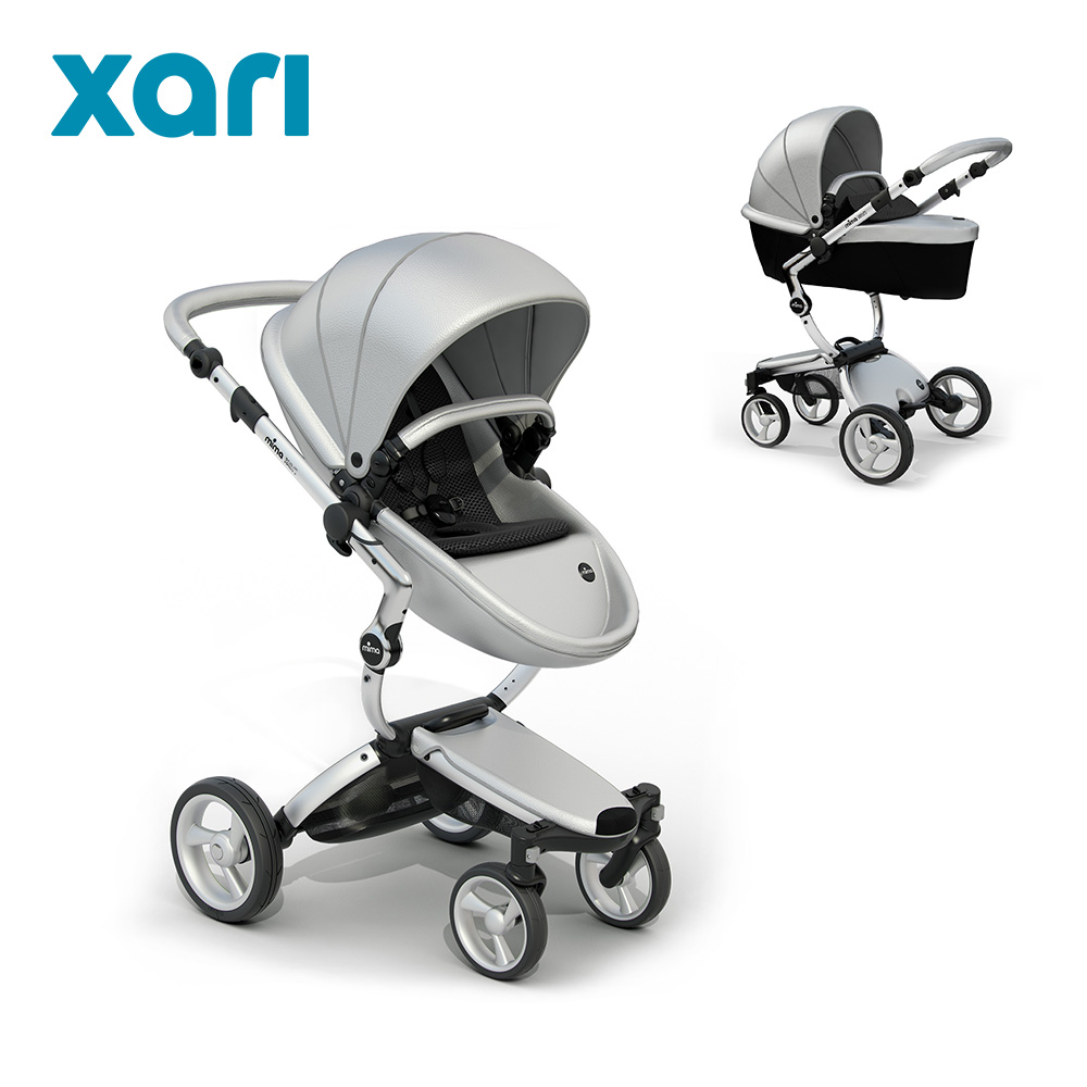 Комбинирана бебешка количка Mima Xari 2в1  – argento