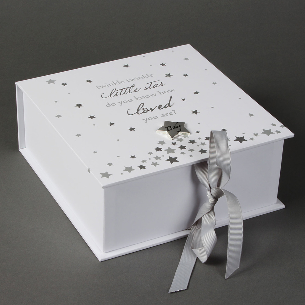 Twinkle Keep sake box with silver plated decoration