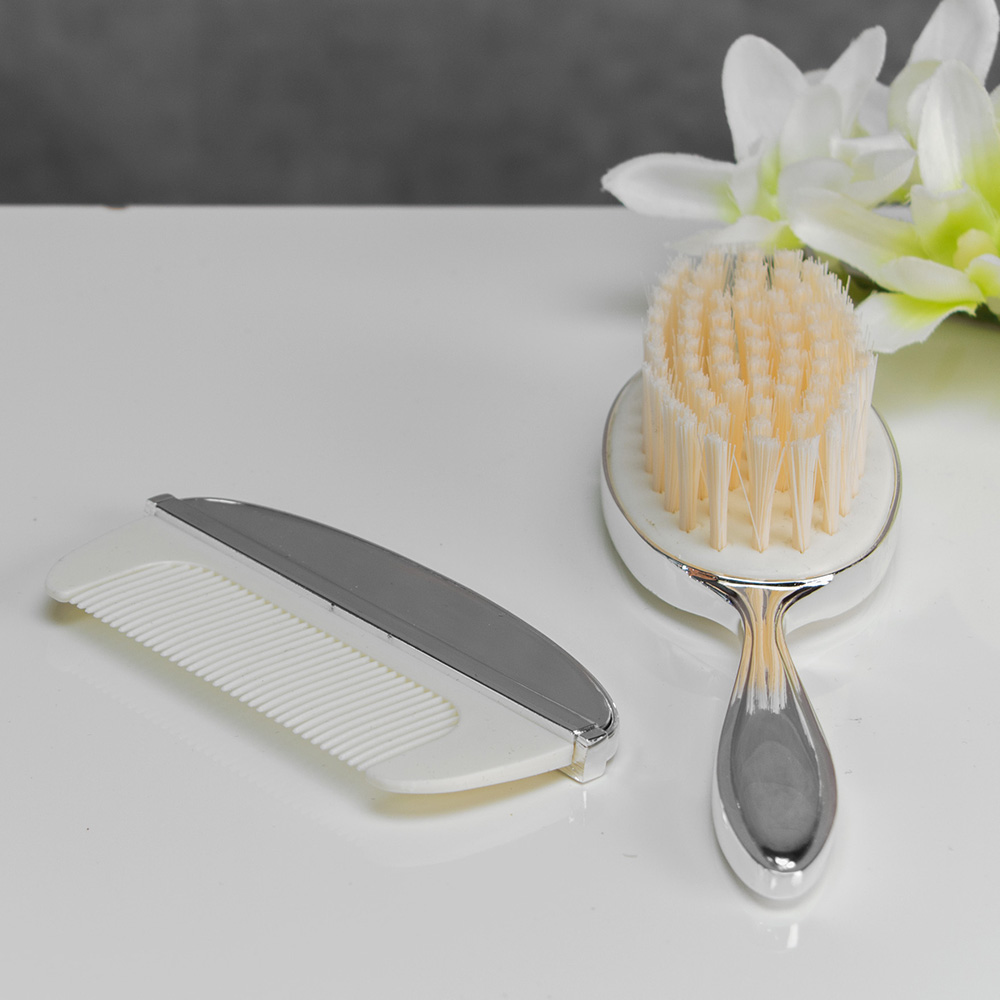 Bambino Baby Silver-plated brush and comb