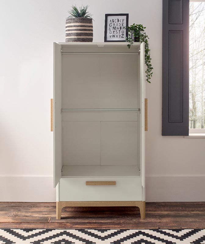 Mamas & Papas Wardrobe - Caprio White/Natural