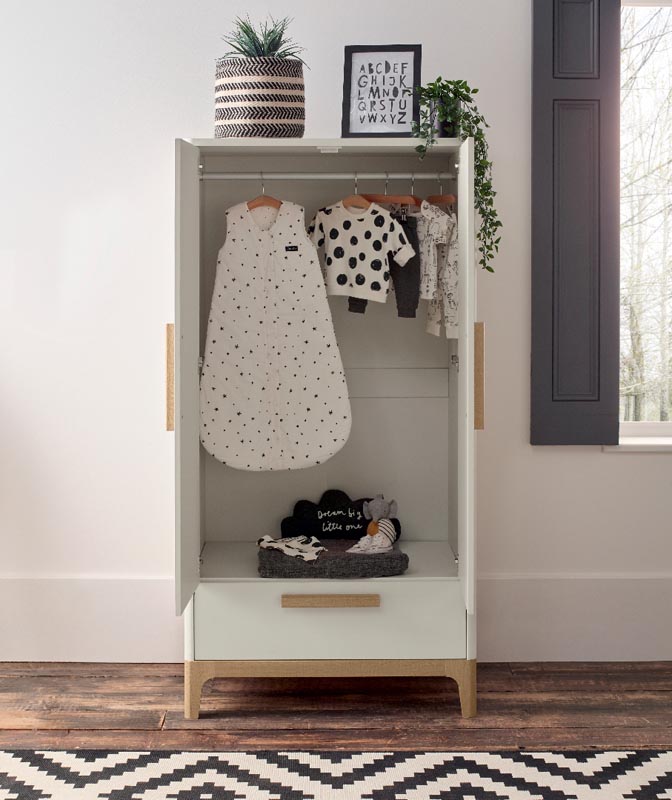 Mamas & Papas Wardrobe - Caprio White/Natural