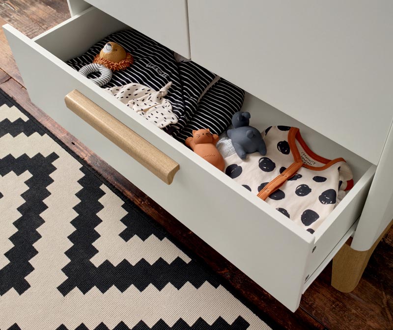 Mamas & Papas Wardrobe - Caprio White/Natural