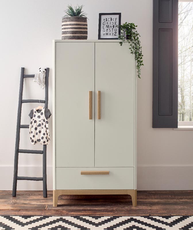 Mamas & Papas Wardrobe - Caprio White/Natural