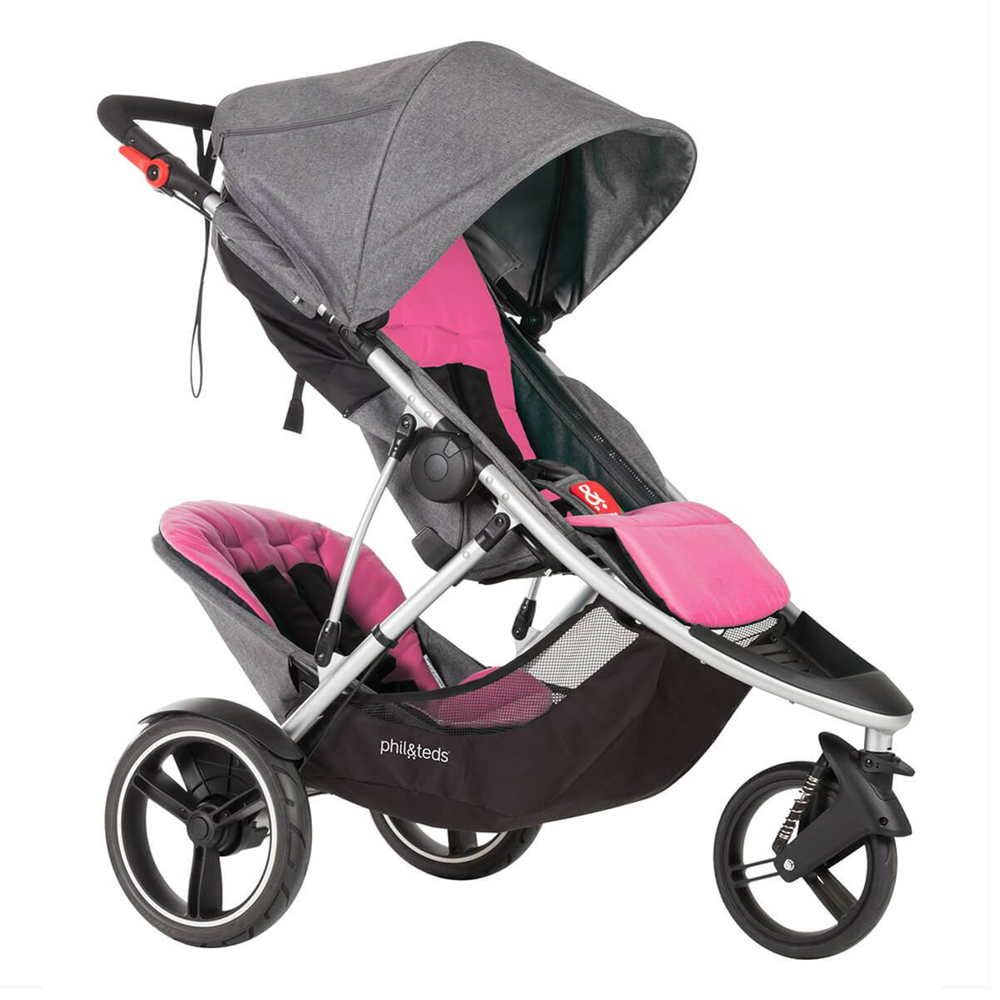 Phil & Teds Double Sided DASH V5 Seat Pad, Pink