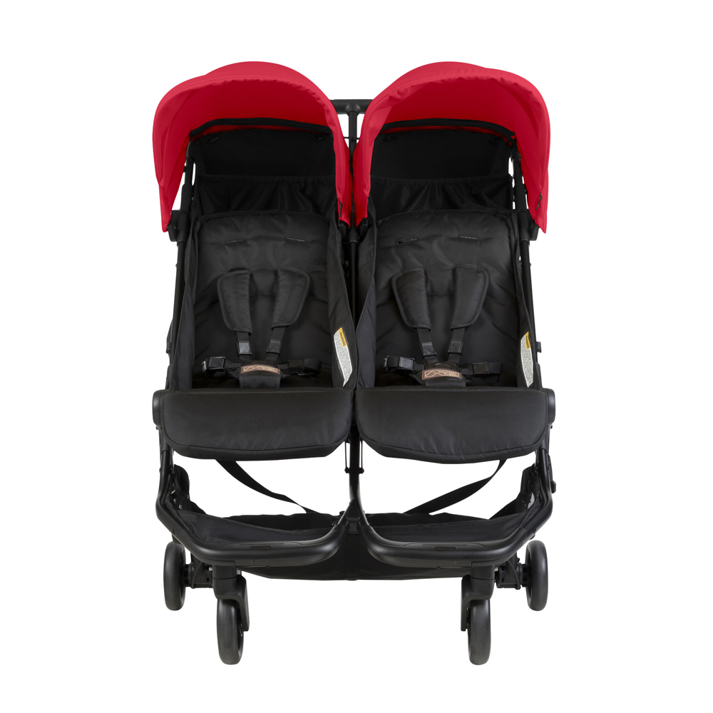 Mountain Buggy Количка за две деца Nano DUO Ruby (черно и червено)