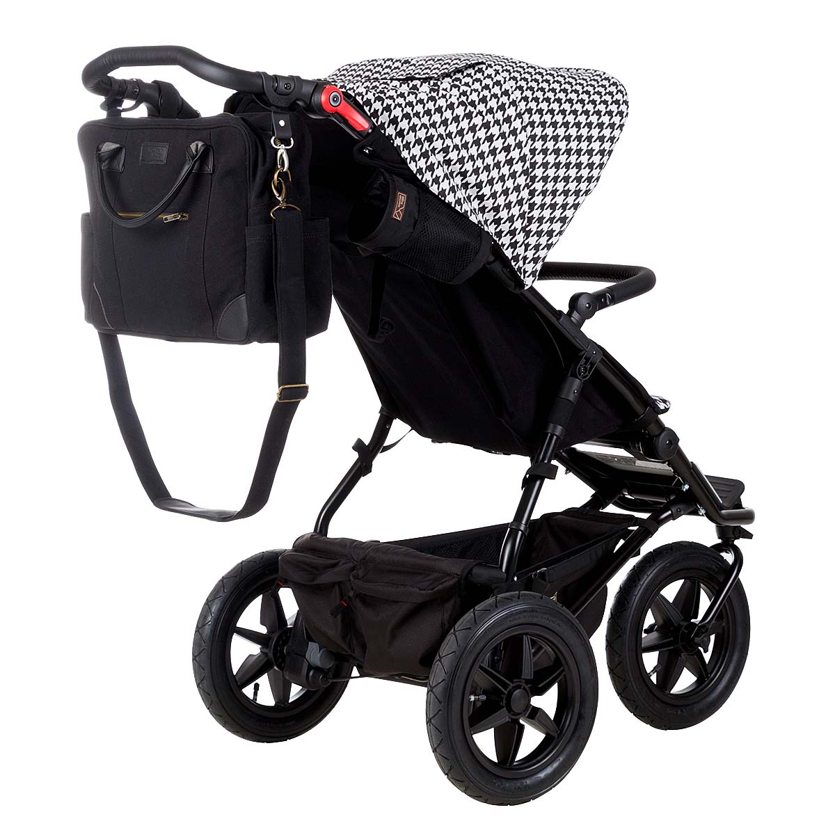 Mountain Buggy Луксозна чанта за количка URBAN JUNGLE, бяло-черно пепит