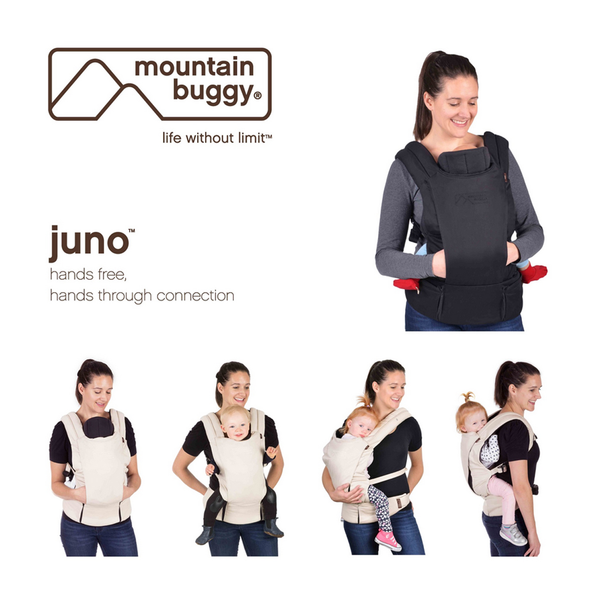 Кенгуру - Ерго раница Juno Carrier, черно