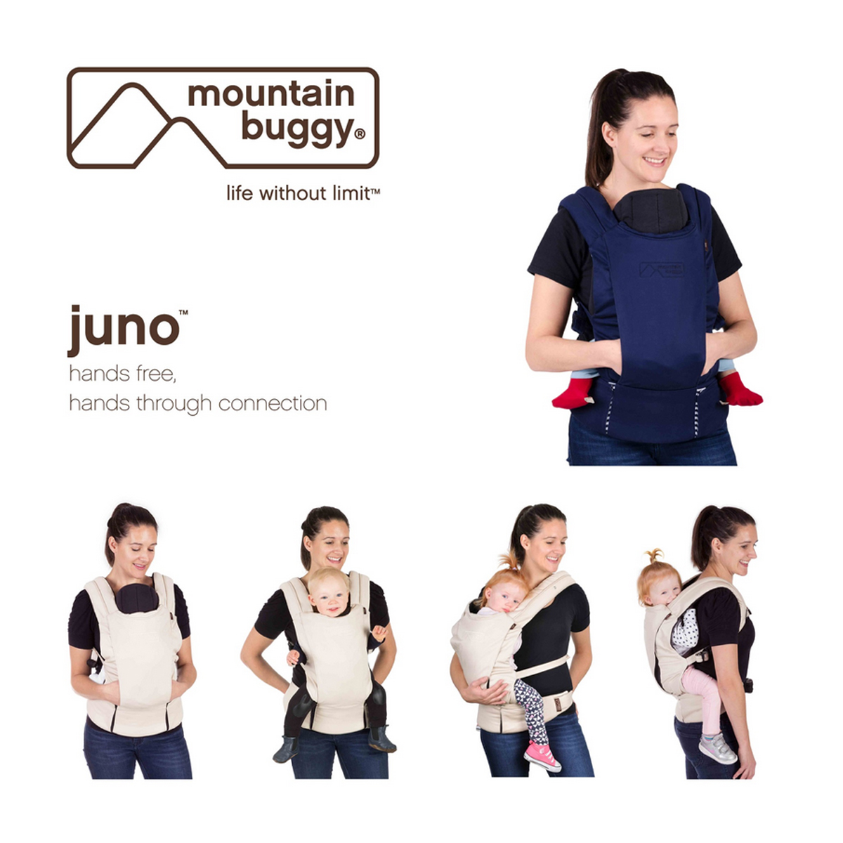 Кенгуру - Ерго раница Juno Carrier, тъмно синьо