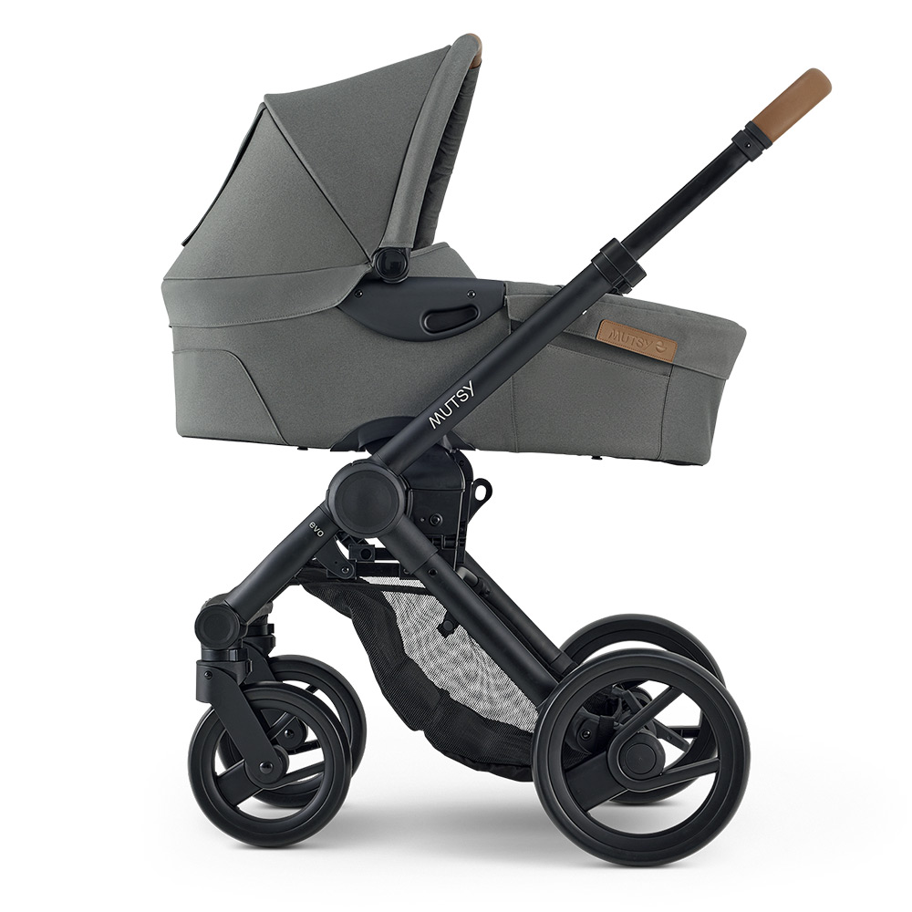Mutsy EVO Discovery Moss PACK Chassis with seat + Bassinet for newborn