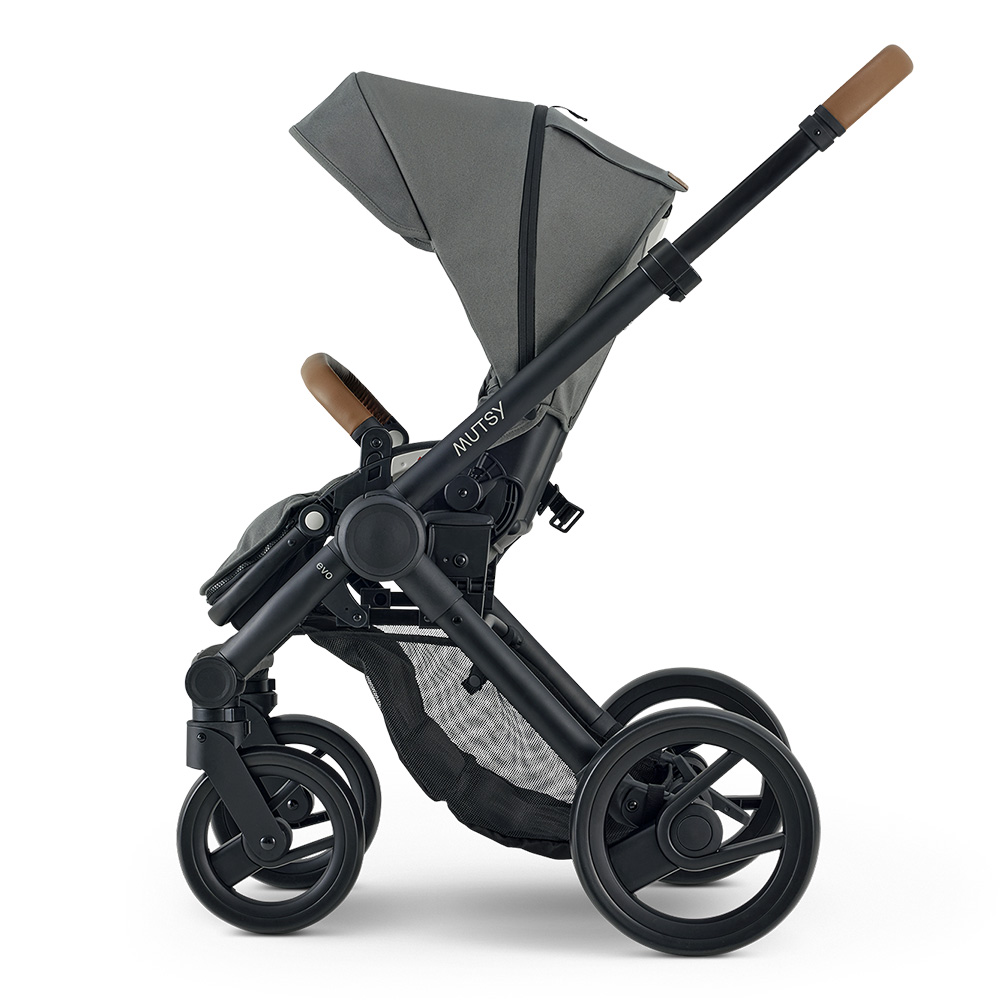 Mutsy EVO Discovery Moss PACK Chassis with seat + Bassinet for newborn