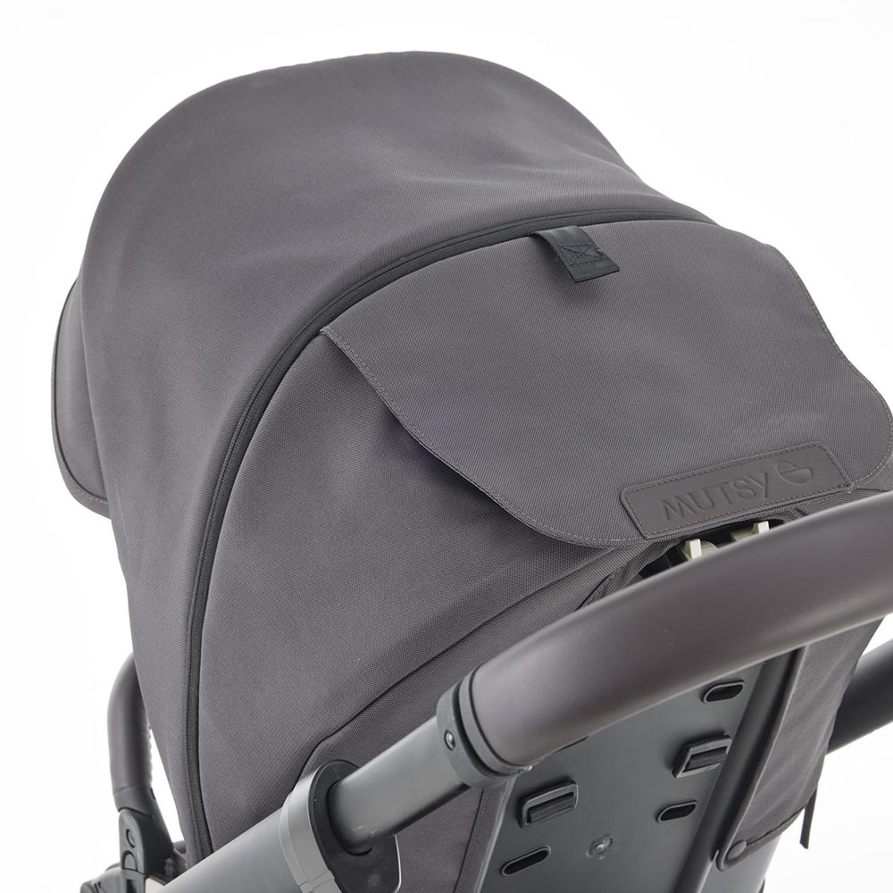 Mutsy EVO Stone Gray PACKAGE Chassis with seat + Bassinet for newborn