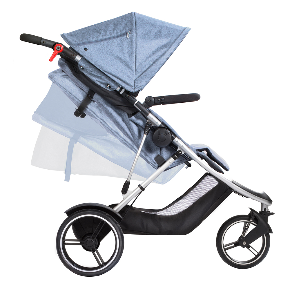 Phil & Teds Dash V5 Stroller for one or more children, blue