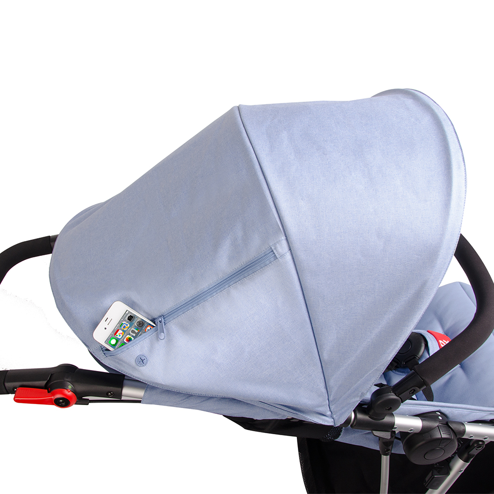 Phil & Teds Dash V5 Stroller for one or more children, blue
