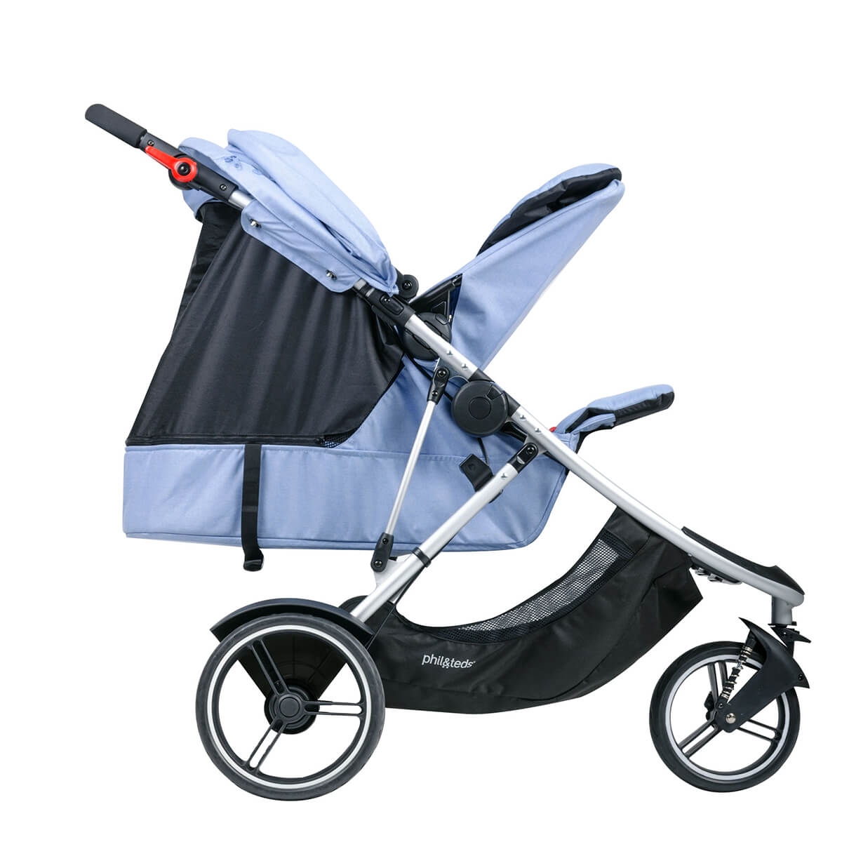 Phil & Teds Dash V5 Stroller for one or more children, blue