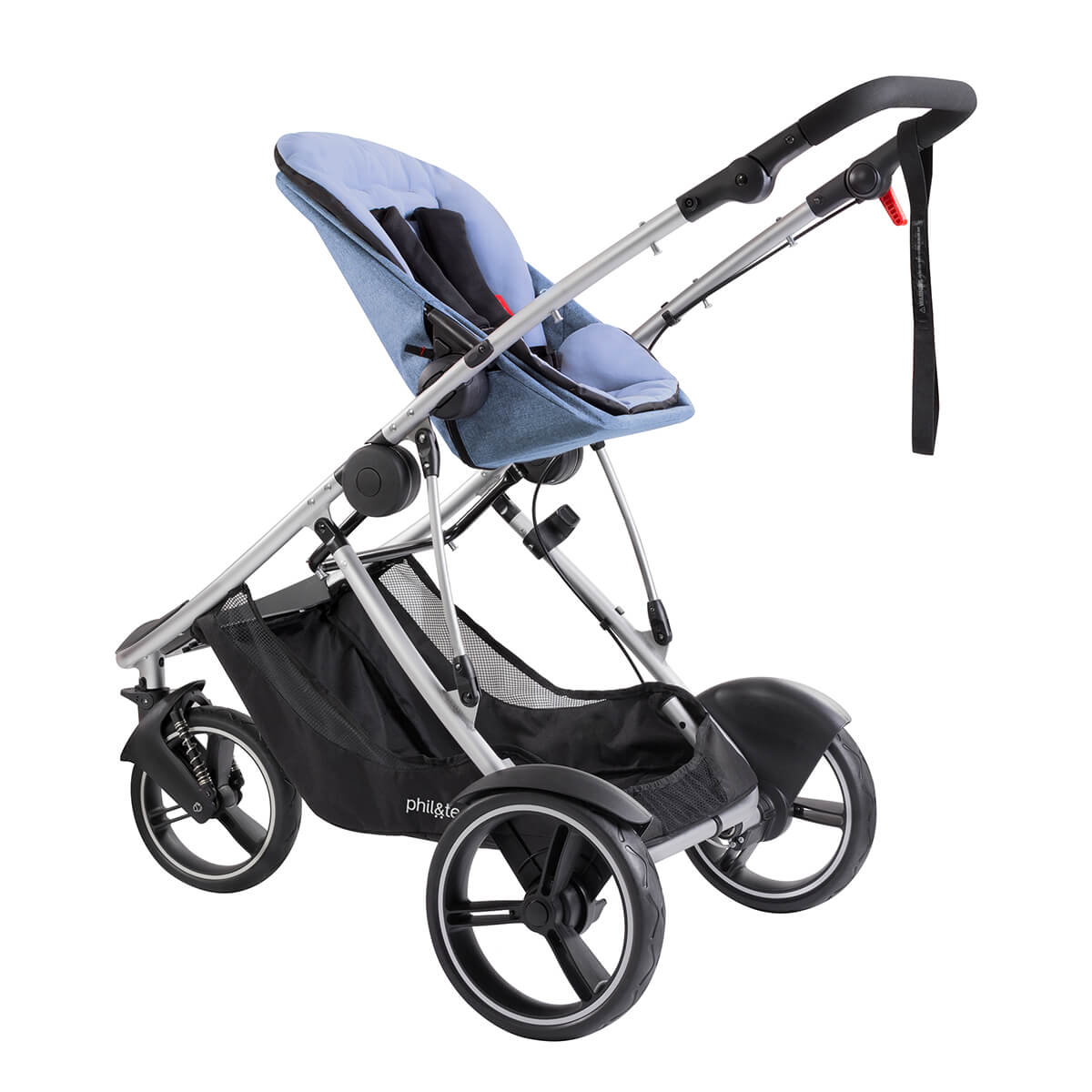 Phil & Teds Dash V5 Stroller for one or more children, blue