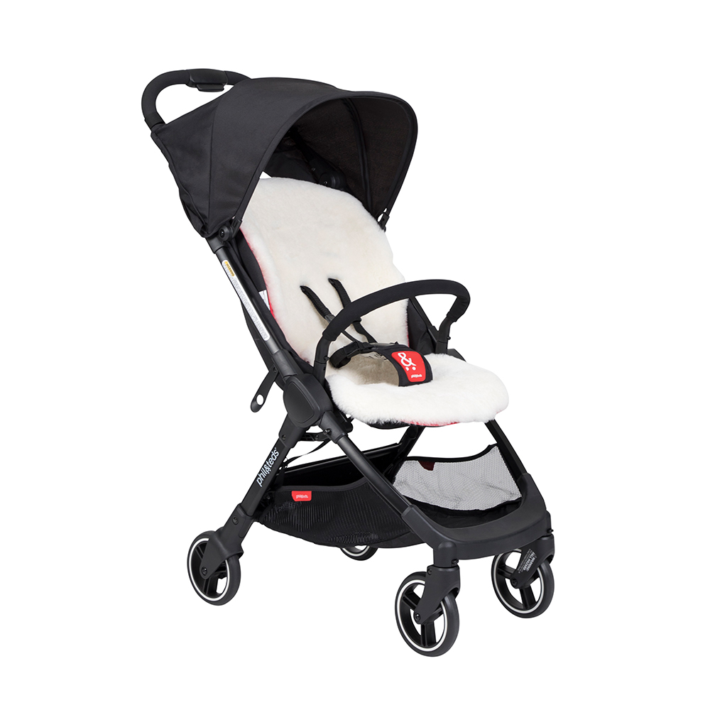 Phil & Teds Lambskin seat pad - light beige