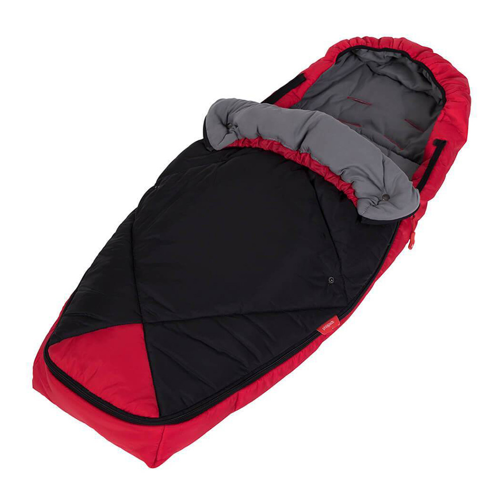 Спален чувал Snuggle & Snooze в червено и черно