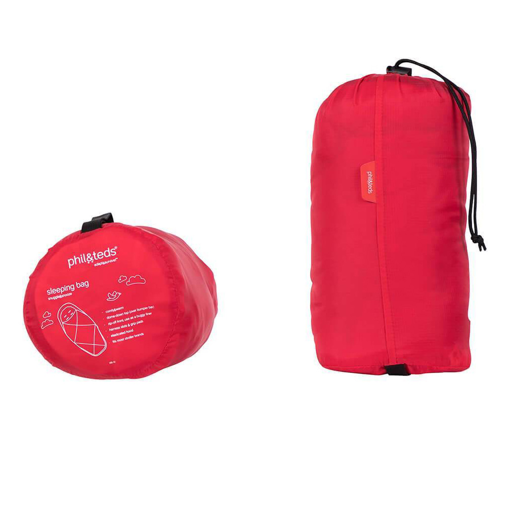 Спален чувал Snuggle & Snooze в червено и черно