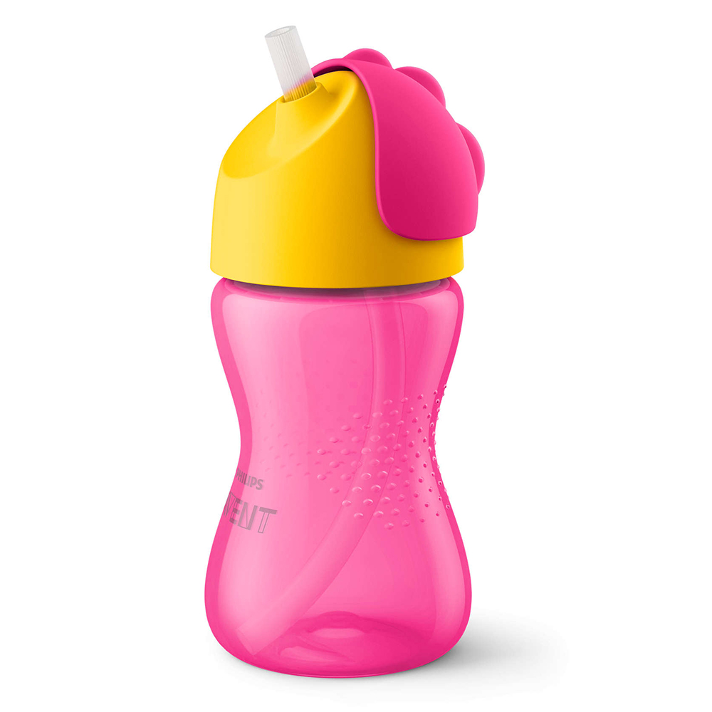 Philips AVENT Чаша със сламка 300 мл, 12м+, РОЗОВА
