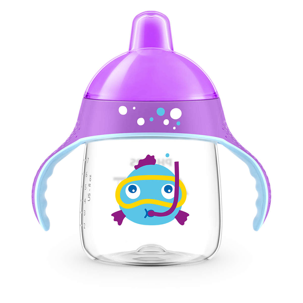 Philips AVENT Spill-proof cup with hard tip 260 ml, 12m+, Fish+snorkel