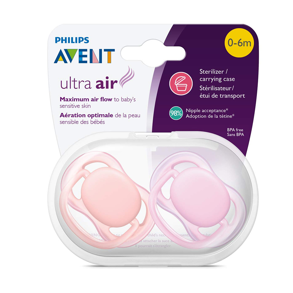 Залъгалки Ultra Air 0-6м розови