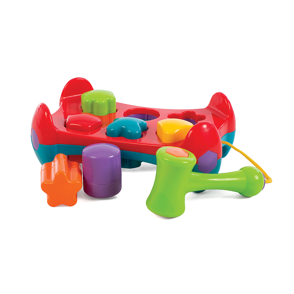 PLAYGRO Active toy with stackable shapes and hammer (12-36m) Jerry’s Class
