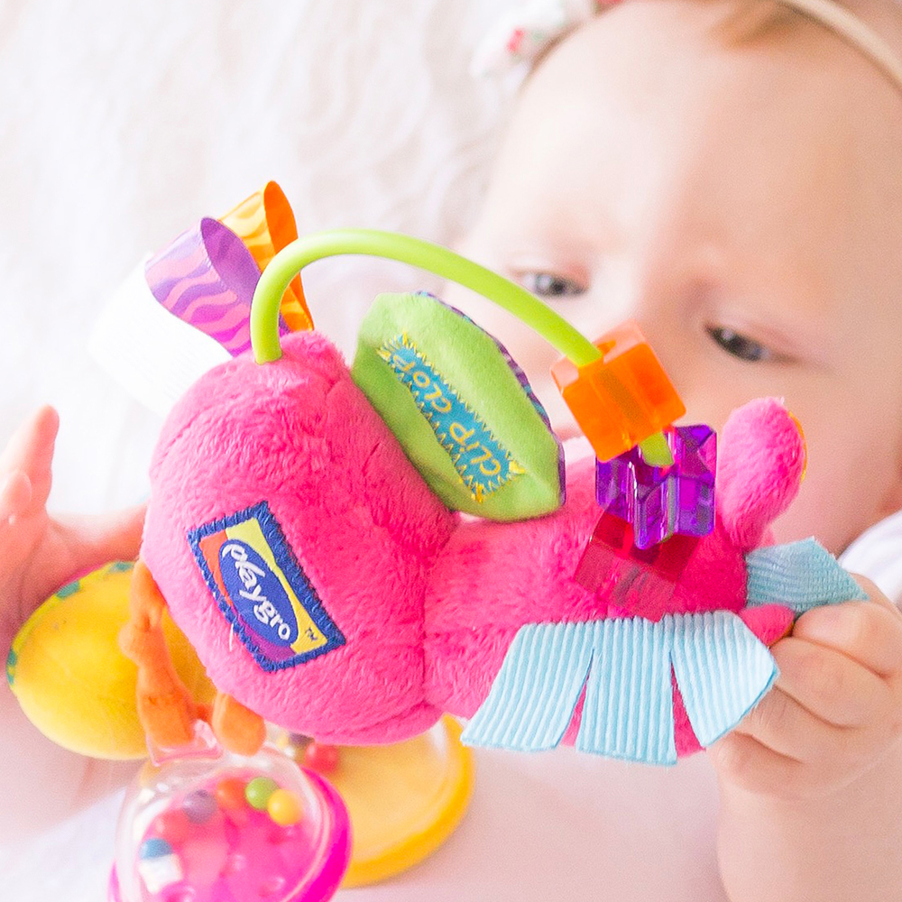 PLAYGRO Дрънкалка Кончето Хоп Троп, 3м+, Розова
