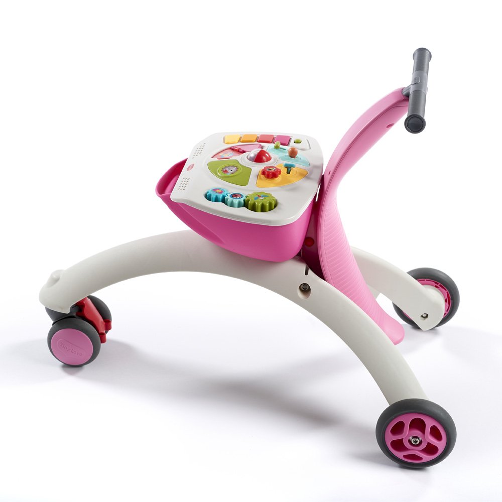 Триколка 5-in-1 Walk Behind & Ride-on розова, 6-36м