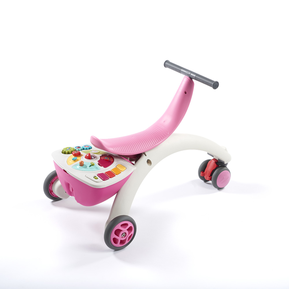 Триколка 5-in-1 Walk Behind & Ride-on розова, 6-36м