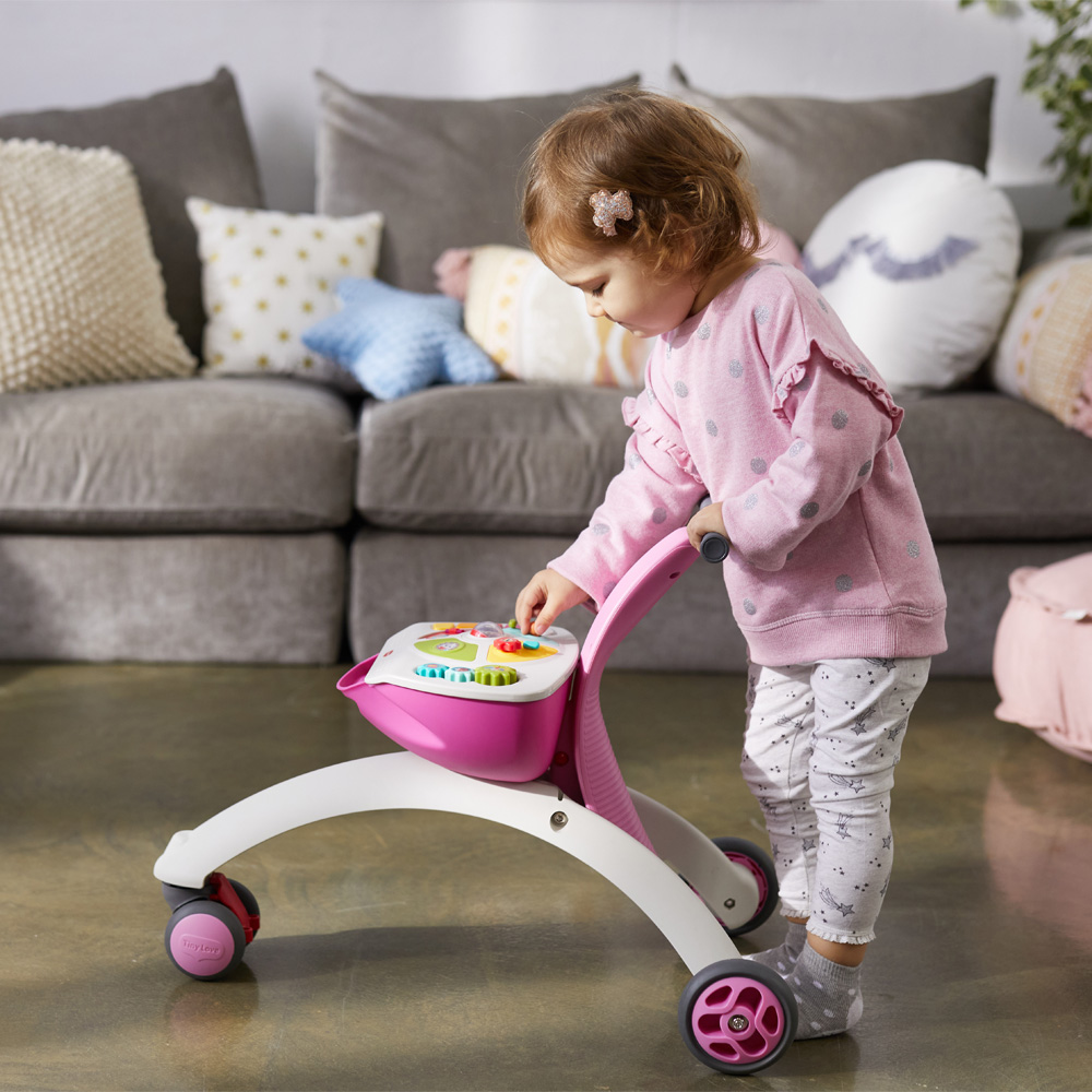 Триколка 5-in-1 Walk Behind & Ride-on розова, 6-36м
