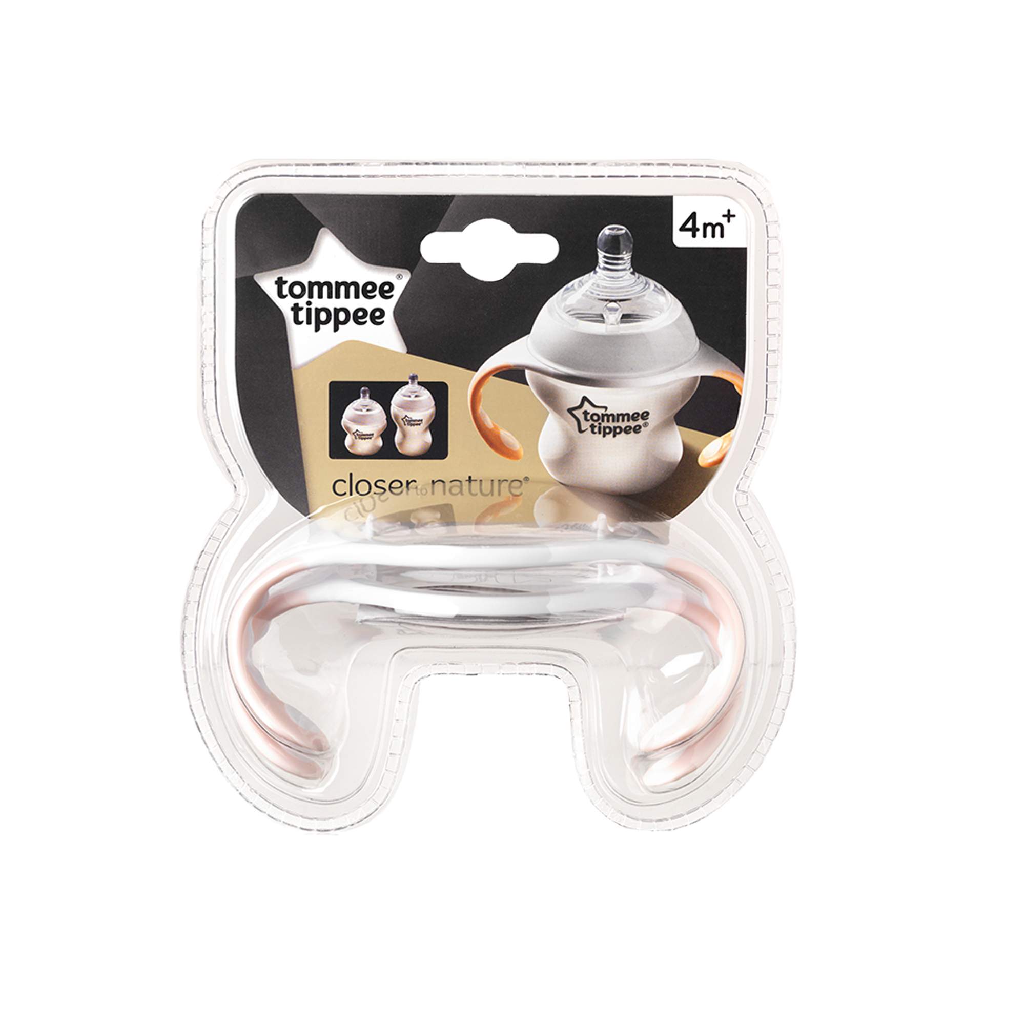 Tommee Tippee Handles for bottles and cups, 4 m+, 2 pcs/pack, Pink