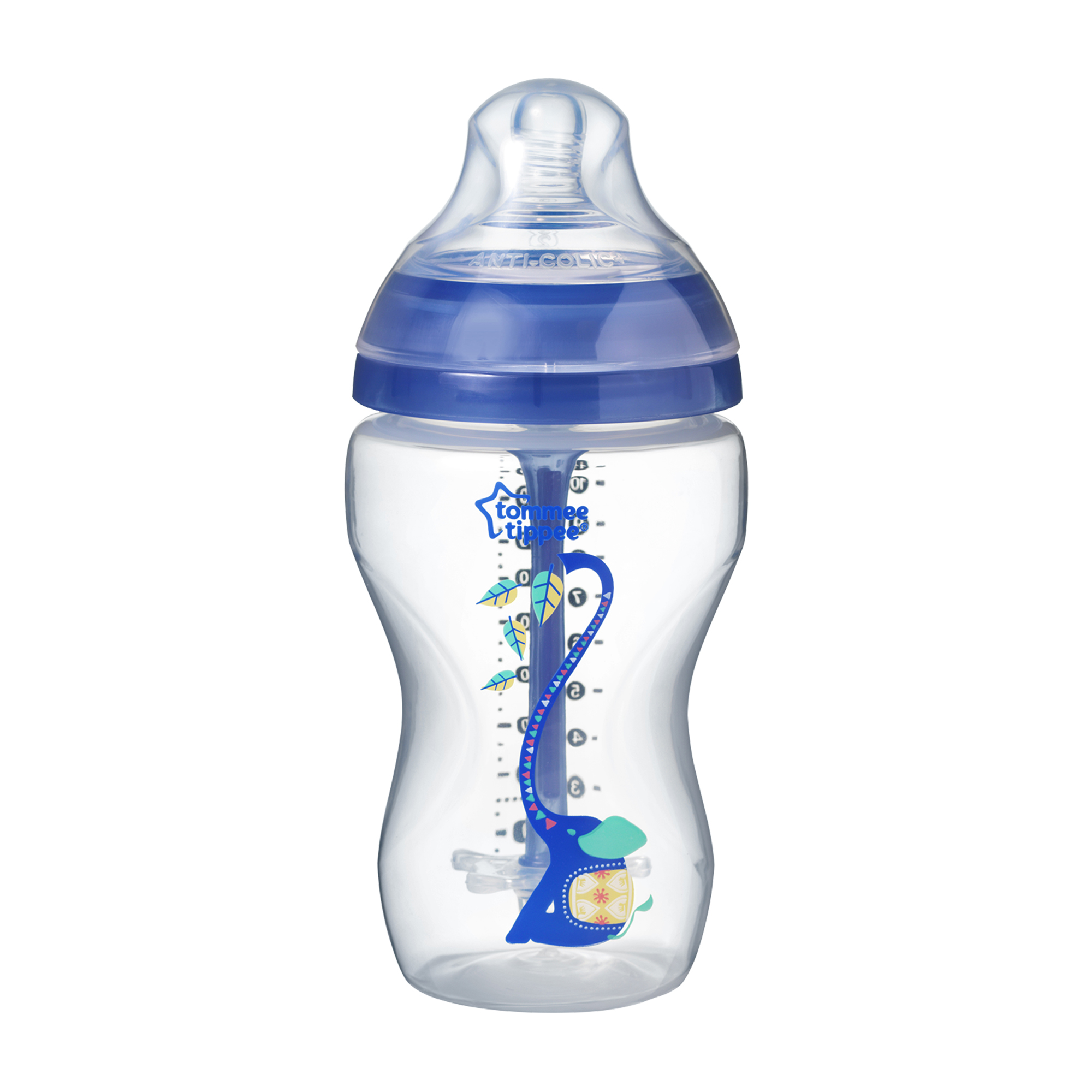Tommee Tippee feeding bottle Advanced Anti-Colic 3m+, 340 ml, blue decorated