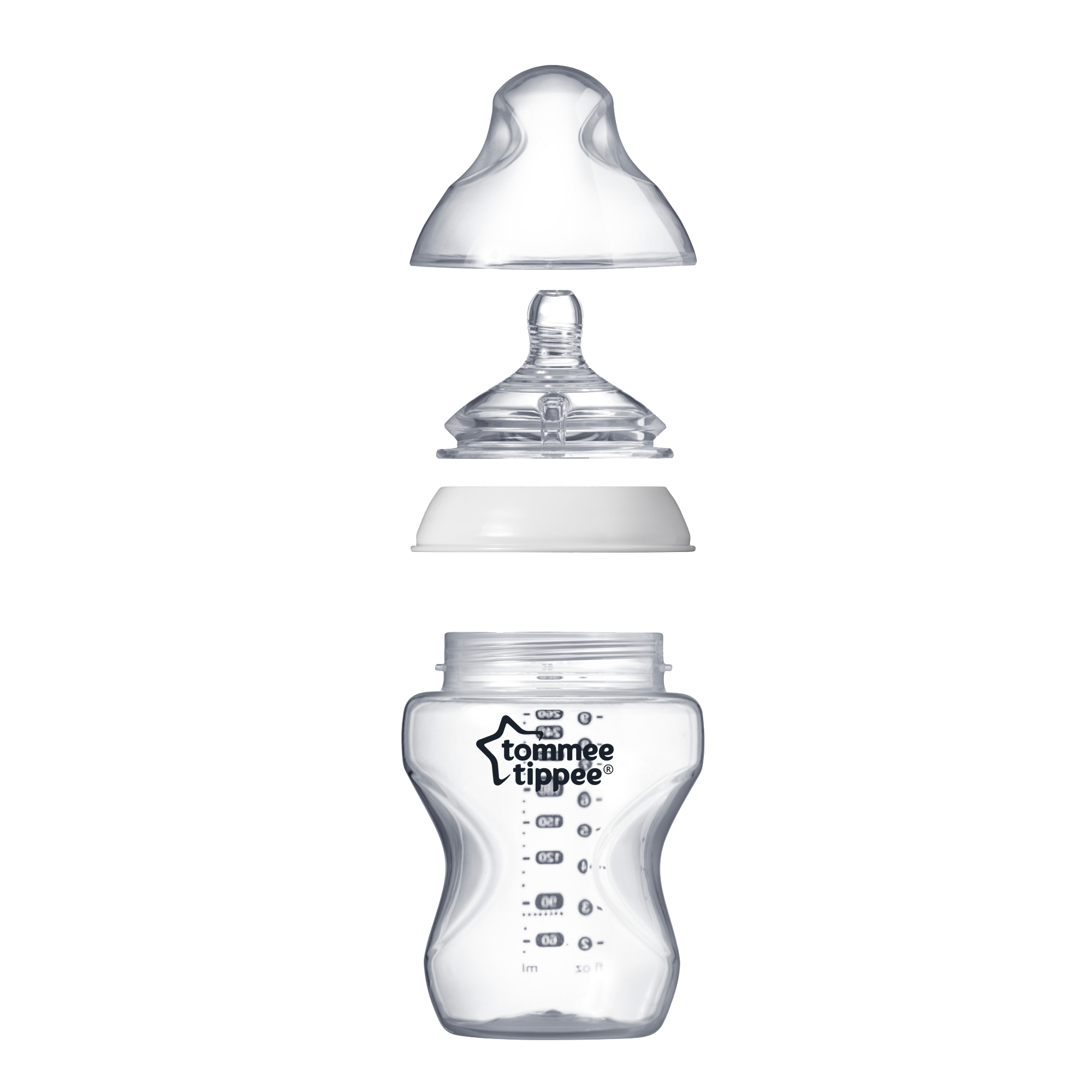 Tommee Tippee Шише за хранене Easi-Vent 0м+, 260 мл, 2 бр./оп.