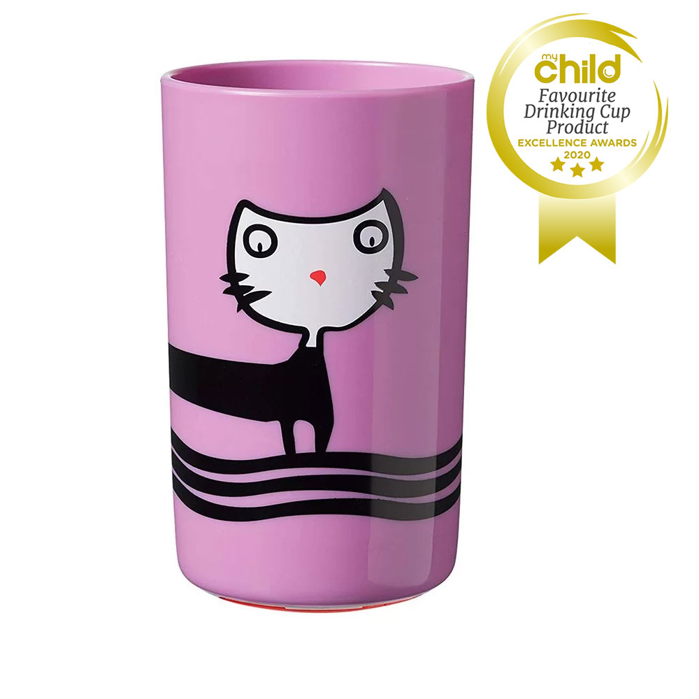 Tommee Tippee Супер чаша 300мл, 12м+ (не се преобръща, лесно се вдига), Лилава