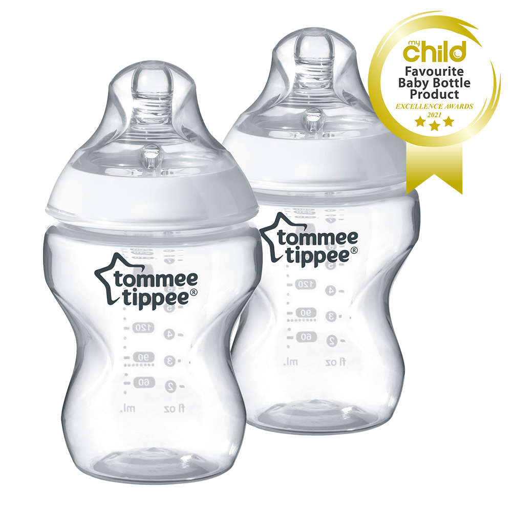 Tommee Tippee Шише за хранене Easi-Vent 0м+, 260 мл, 2 бр./оп.