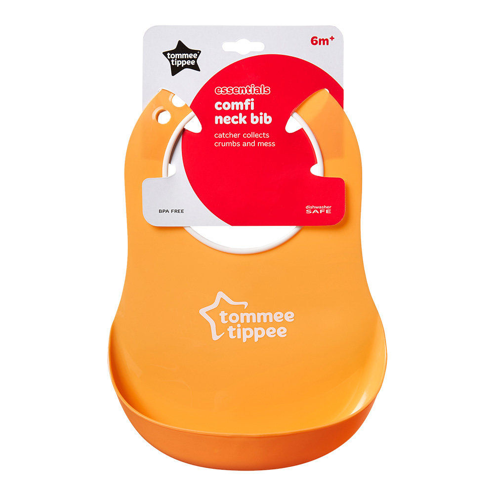 Soft bib COMFI BIB 6m+, orange