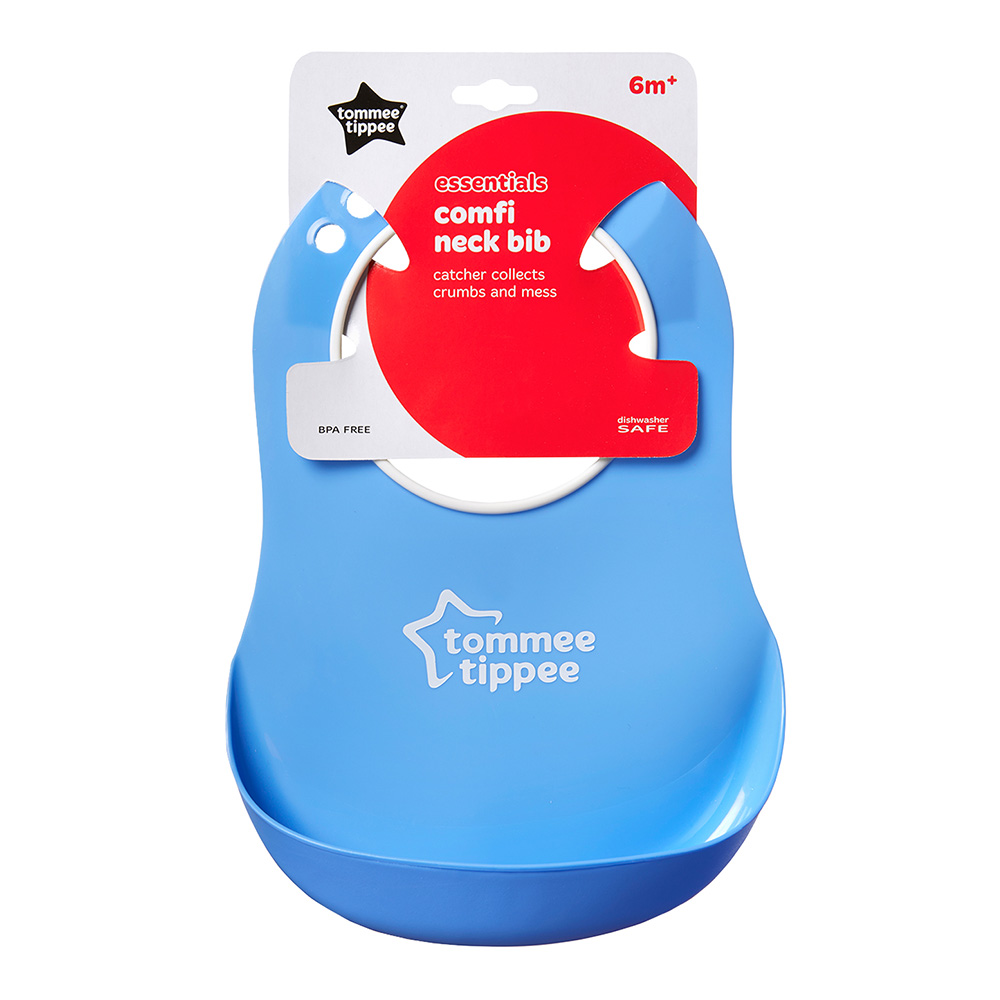 Soft bib COMFI BIB 6m+, blue